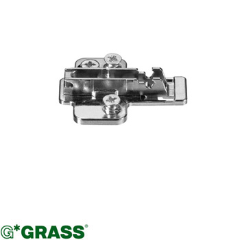 Grass NEXIS screw-on 1D HINGE PLATE cross-mount H02 Height & Depth adjustable Euro-screws F061073237236 ** ex SA **