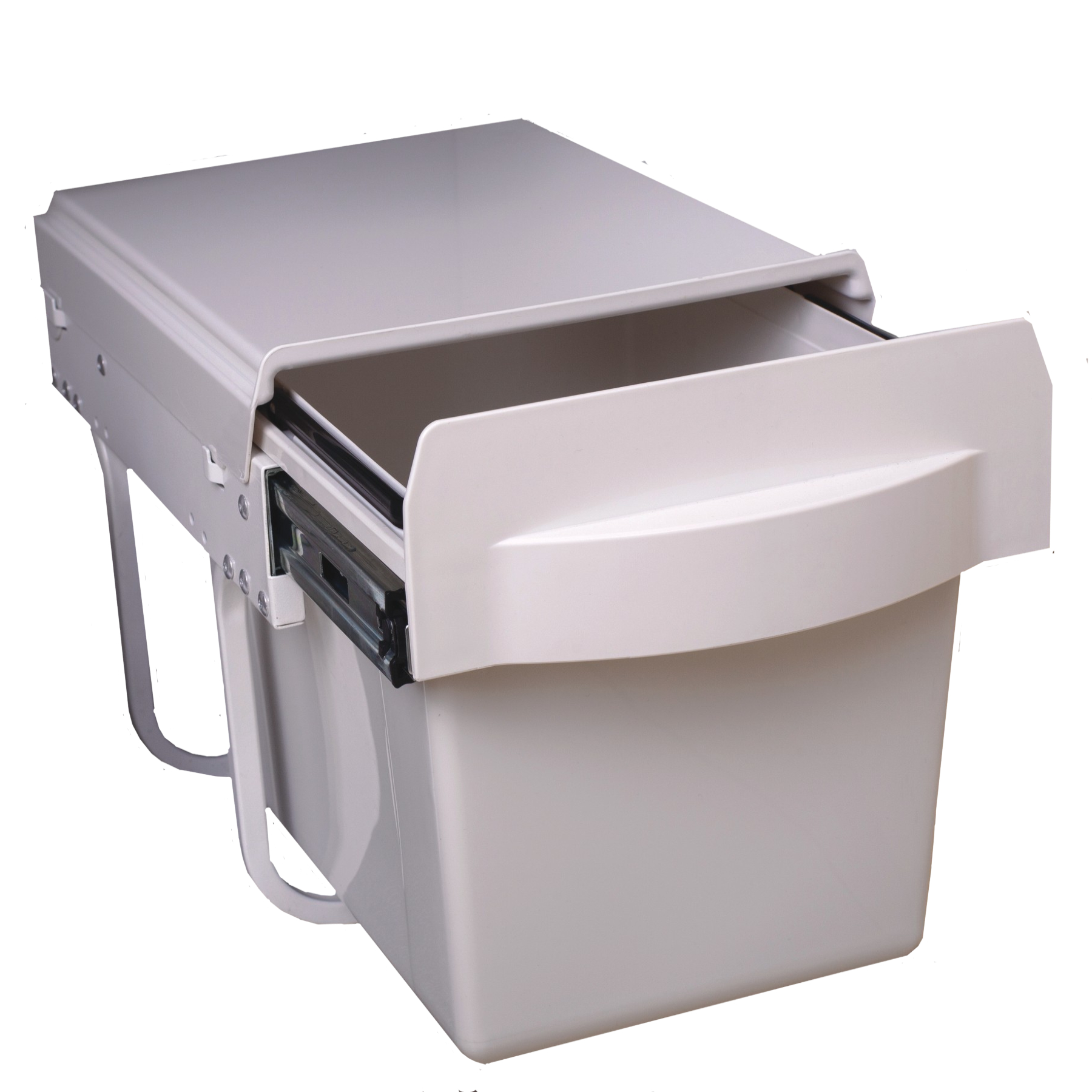 Single slim bin SOFT CLOSE- pull-out 1 x 15 ltr with handle 300h x 262w x 360d