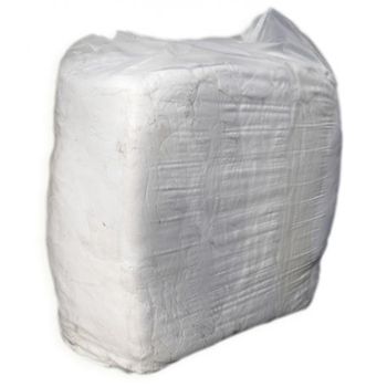 Cloth - Rag WHITE SINGLET 15kg BAG