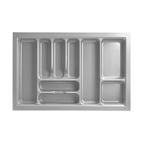 CUTLERY TRAY ABS 780mm x 540mm x 60mm Grey Gloss