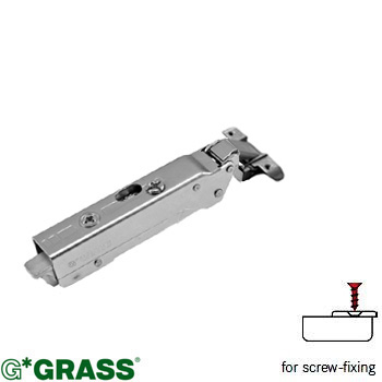 Grass TIOMOS screw-on HINGE 110deg overlay aluminium frame hinge with damper F028138155213