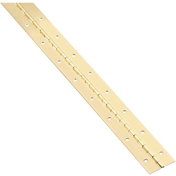 Hinge - CONTINUOUS PIANO per length 3500mm ELECTRO BRASS