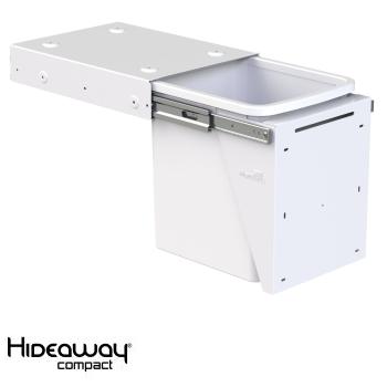 Hideaway Compact bin KC15SCD Door Pull 1 x 15ltr  White SOFT CLOSE