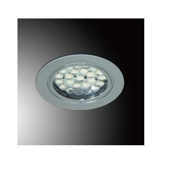 LED SPOT LIGHT - recessed CHROME 1.7W warm white 12 volt