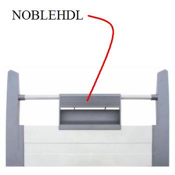 NOBLE Inner Drawer Plastic handle for 164mm or 204mm inner drawer height. Sold per piece