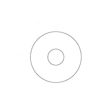 Corna CP15 COVER PLATE 56mm X 15mm HOLE Self adhesive