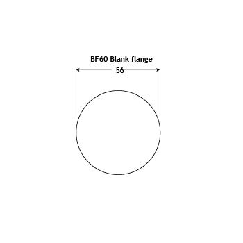 Corna BF60 BLANK COVER PLATE 56mm Diameter Self Adhesive
