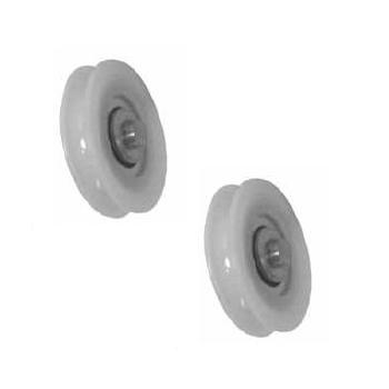 Cowdroy S921 CONCAVE NYLON ROLLER 2 x 36mm rollers  with 6.4mm axle