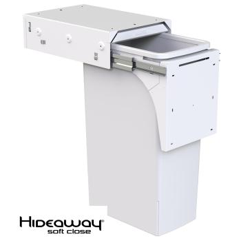 Hideaway Soft Close bin SC140DW Door Pull 1 x 40ltr White