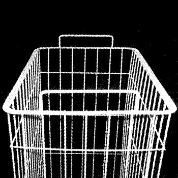 Galvin Wire LAUNDRY BASKET 367W x 526D x 600H for runner (Bolts inc)