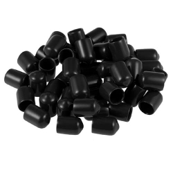 Round Black Plastic End Cap for Chair Tip