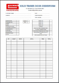 Order Form Page