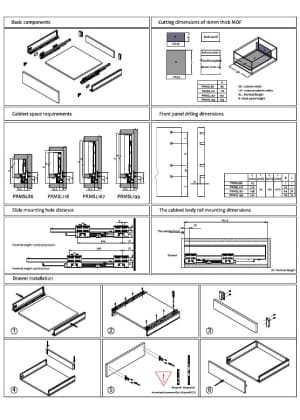 Prime Slim Drawer Installation Instrcutions Cover