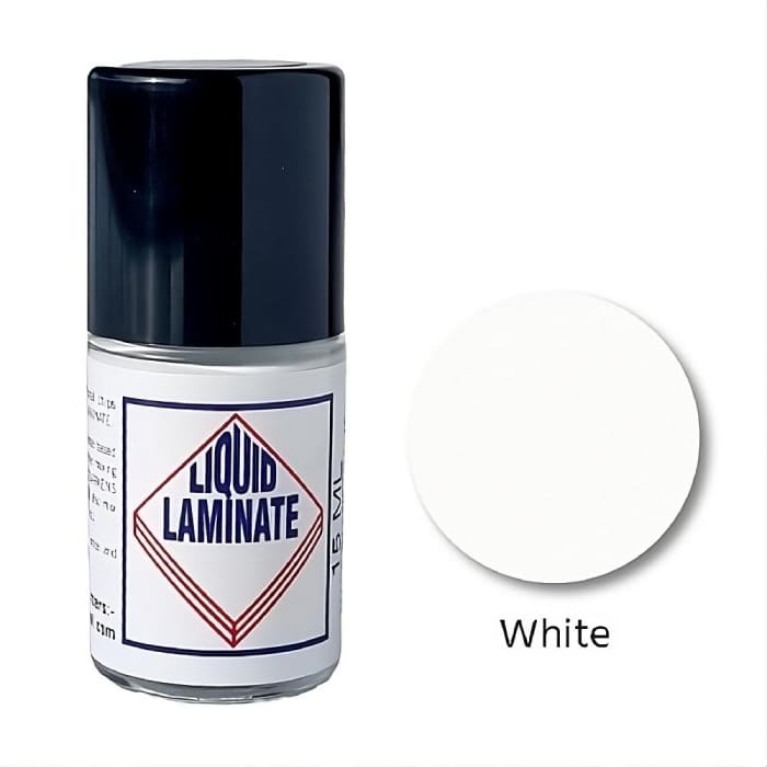 Liquid Laminate Benchtop & Melamine Board Repair - White