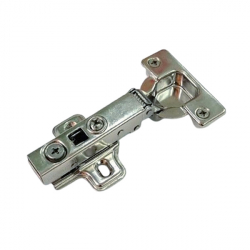 Krome Stain;less Steel 100 Degree Full Overlay Cabinet Hinge with Dowels - Open Position