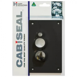 Cabiseal Dishwasher Hose Hole Black Cover Plate