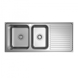Platinum 1105mm Stainless Steel Sink 1.75 Left Hand Bowl