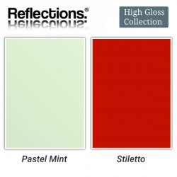 Reflections Splashback Pastel Mint Metallic & Stiletto Metallic