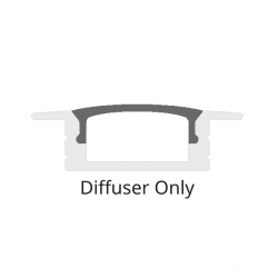LED Aluminium Profile Channel Diffuser Only