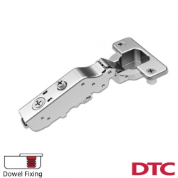 DTC C81 110 Degree Overlay Cabinet Hinge with Dowels - Open Position