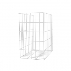 Wire Laundry Basket White for Tilt Door