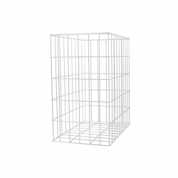 Wire Laundry Basket White for Drawer Runners