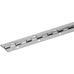 Continuous Piano Hinge 2mtr Length Nickel Plate
