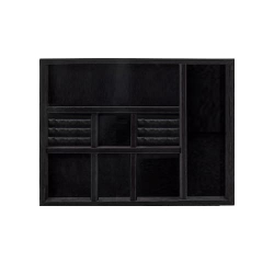 Wardrobe Jewellery Tray 540mm Black Felt