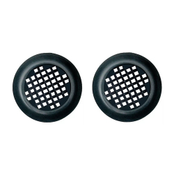 Round Plastic Cupboard Vent 40mm Black