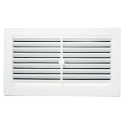 Haron Cupboard Vent 245mm x 145mm White Plastic