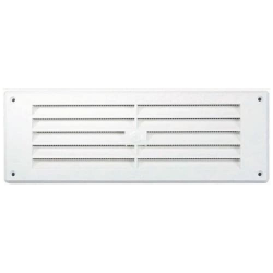 Haron Cupboard Vent 270mm x 95mm White Plastic