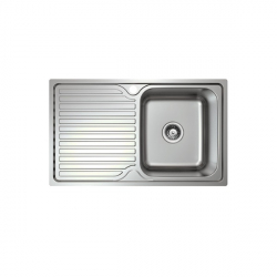 Platinum 800mm Stainless Steel Sink Single Right Hand Bowl