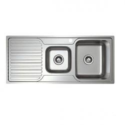Platinum 1080mm Stainless Steel Sink 1.5 Right Hand Bowl