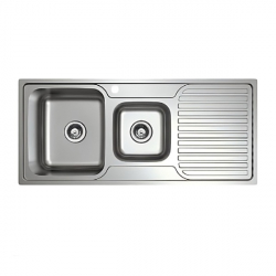 Platinum 1080mm Stainless Steel Sink 1.5 Left Hand Bowl