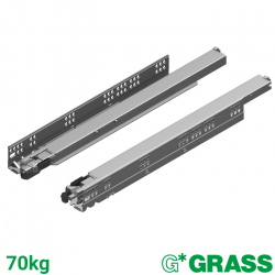 500mm Grass Dynapro 70kg Undermount Soft Close Drawer Slide