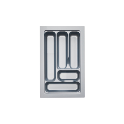 Cutlery Tray Insert Grey Gloss suits Drawer 400mm
