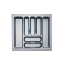 Cutlery Tray Insert Grey Gloss suits Drawer 600mm