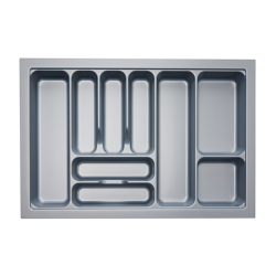 Cutlery Tray Insert Grey Gloss suits Drawer 800mm