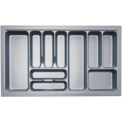 Cutlery Tray Insert Grey Gloss suits Drawer 900mm