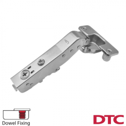 DTC C81 45 Degree Angle Cabinet Hinge with Dowels - Open Position