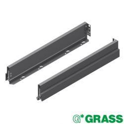 Grass Nova Pro Scala Metal Drawer Sides 90mm High Stone