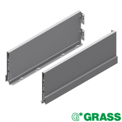 Grass Nova Pro Scala Metal Drawer Sides 186mm High Silver