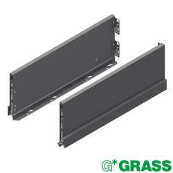 Grass Nova Pro Scala Metal Drawer Sides 186mm High Stone