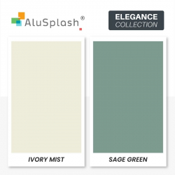AluSplash Ivory Mist & Sage Green