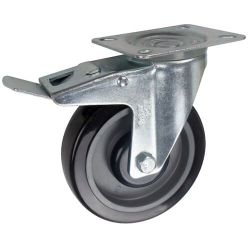 Swivel Castor With Brake Nylon Wheel 100mm