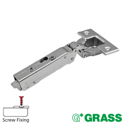 Grass Tiomos 110 Degree Overlay Cabinet Hinge - Open Position